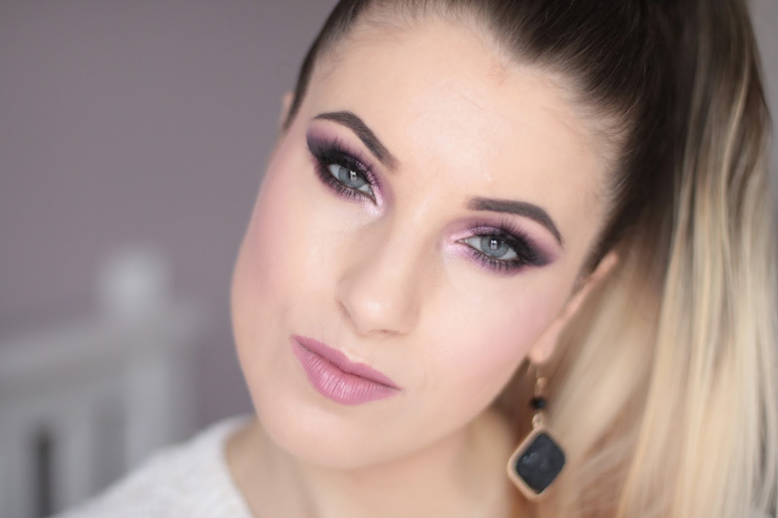 Fioletowe Smokey Eye | Ela Lis Make-Up